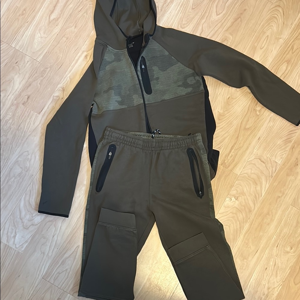 Old Navy Dark Olive Hooded Jacket